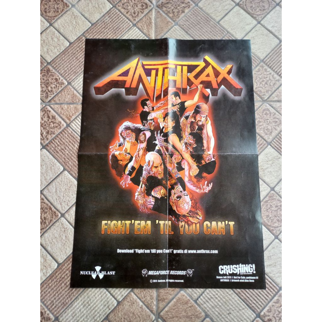 POSTER ANTHRAX / POSTER SISIPAN MAJALAH