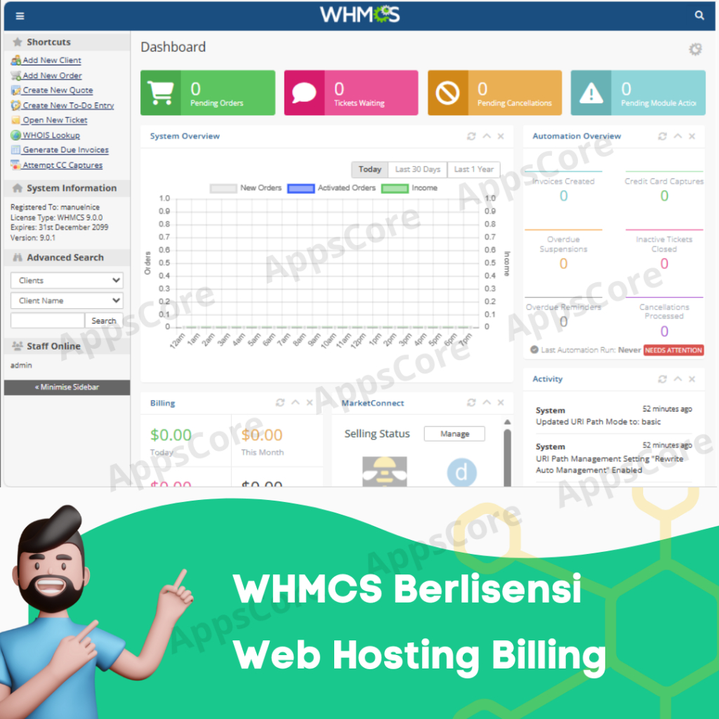 WHMCS Lifetime License Original