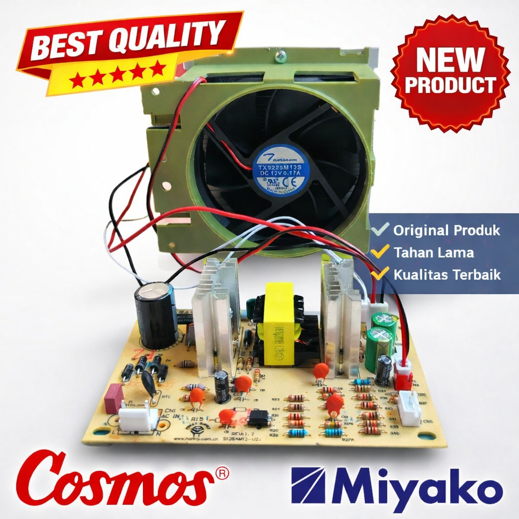 TABUNG PENDINGIN DISPENSER + PCB ORIDINAL COSMOS MIYAKO