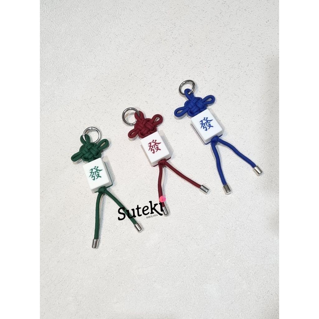SUTEKI LUCKY CHARM gantungan keberuntungan Hoki kunci mahjong gold tas karakter bag keychain bagchar