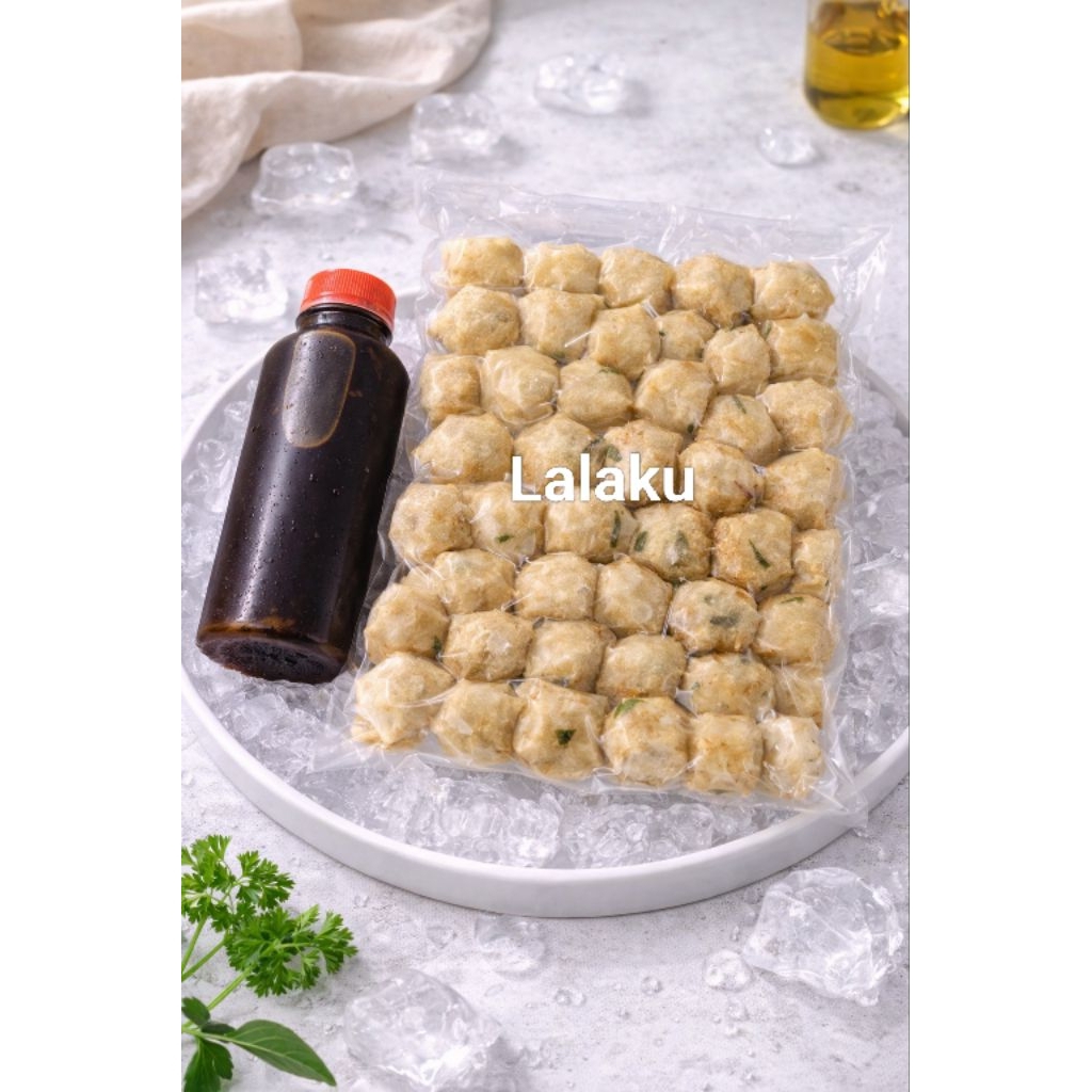 Pempek Adaan Isi 50 Pcs / Pempek Lalaku / Pempek Ikan Tenggiri Asli