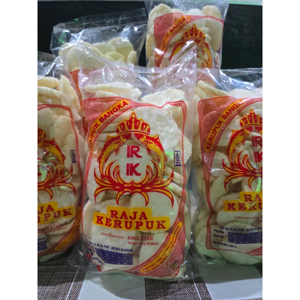 Raja Kerupuk Bangka / Kerupuk Koin Bangka / Kerupuk Asli Ikan Tenggiri / Kemplang Goreng Kering