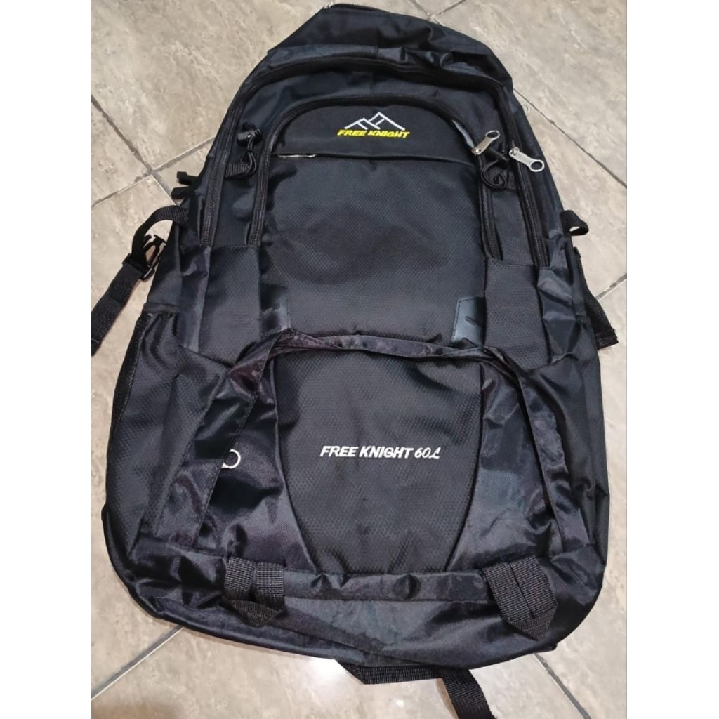 Preloved Backpack Anti air tas sekolah kuliah tas laptop Ransel pria hitam polos