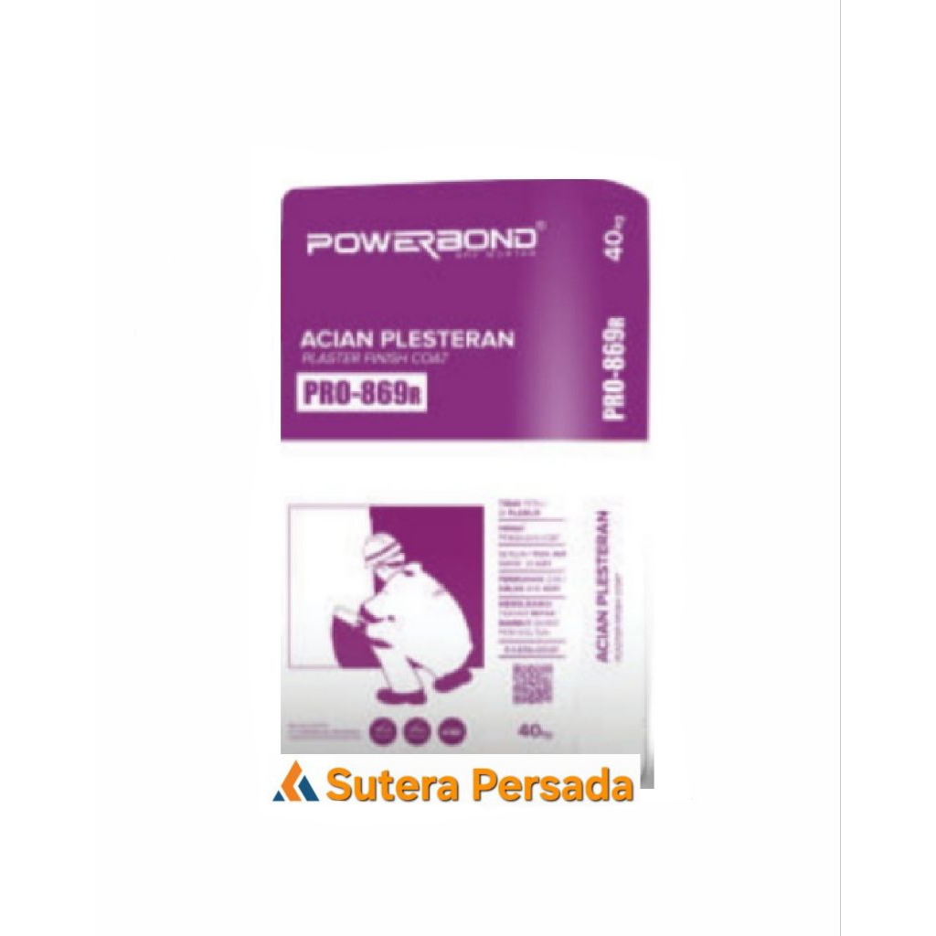 Powerbond Pro 869R Acian Dinding Plesteran 40kg