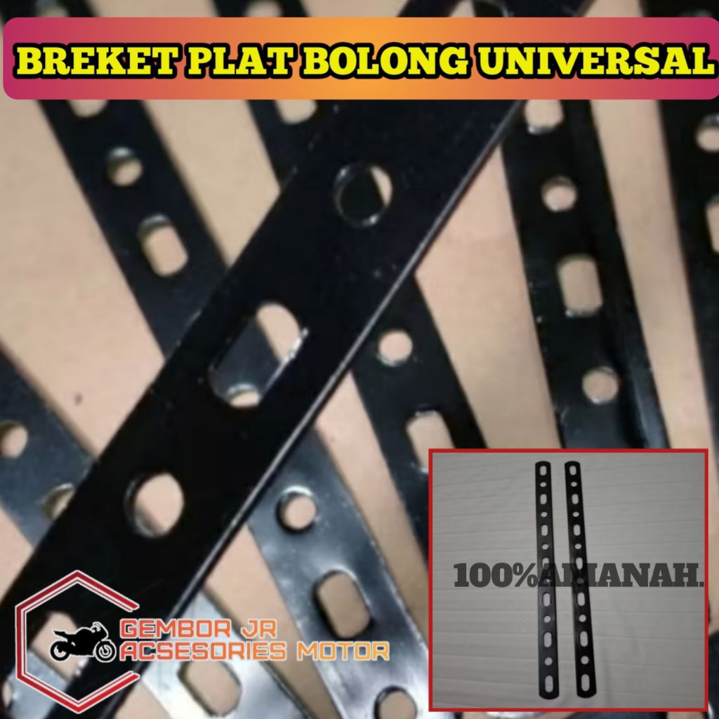 Breket Plat Bolong Besi Tebal 2mm Breket plat bolong tebal 3mm