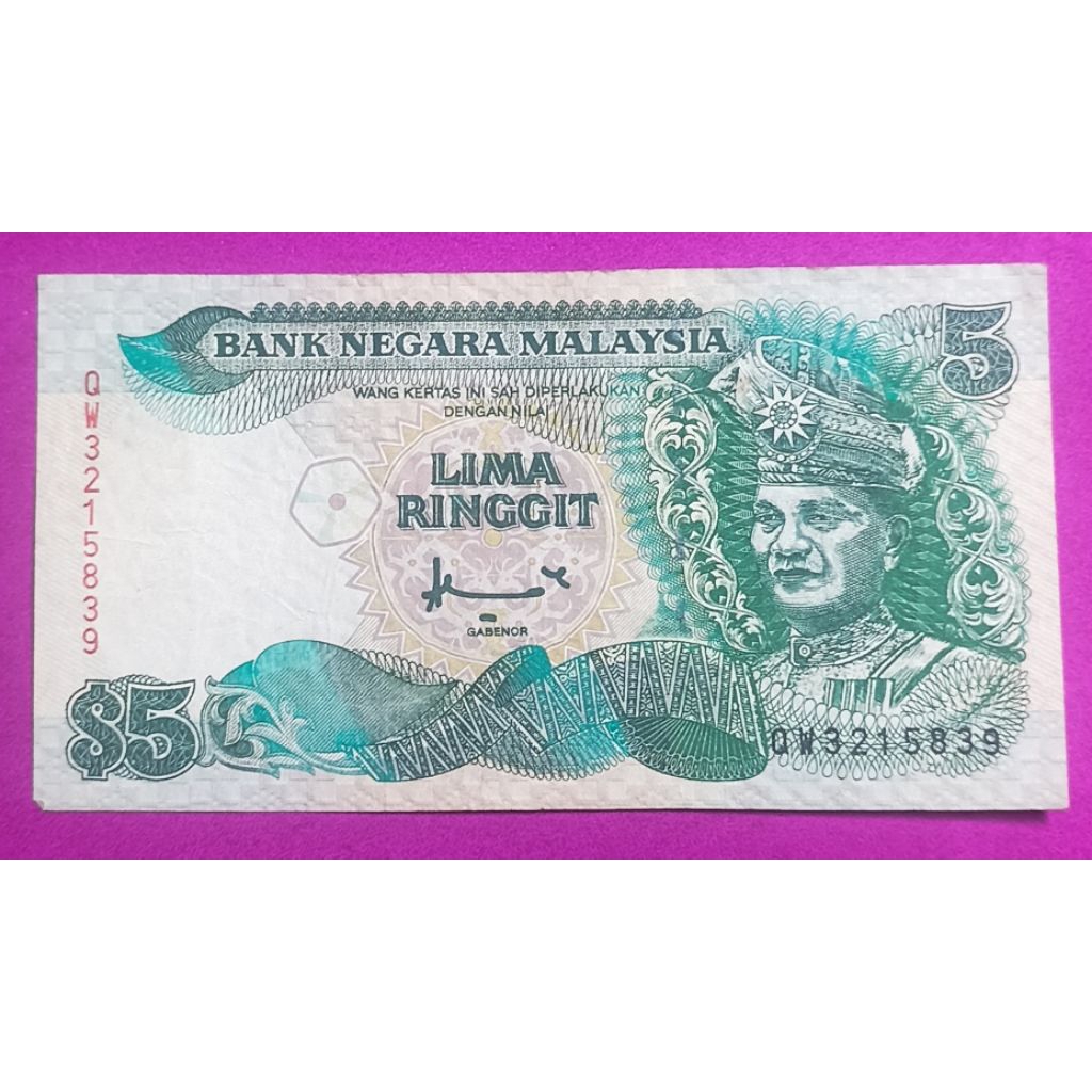 UANG KERTAS MALAYSIA 5 RINGGIT