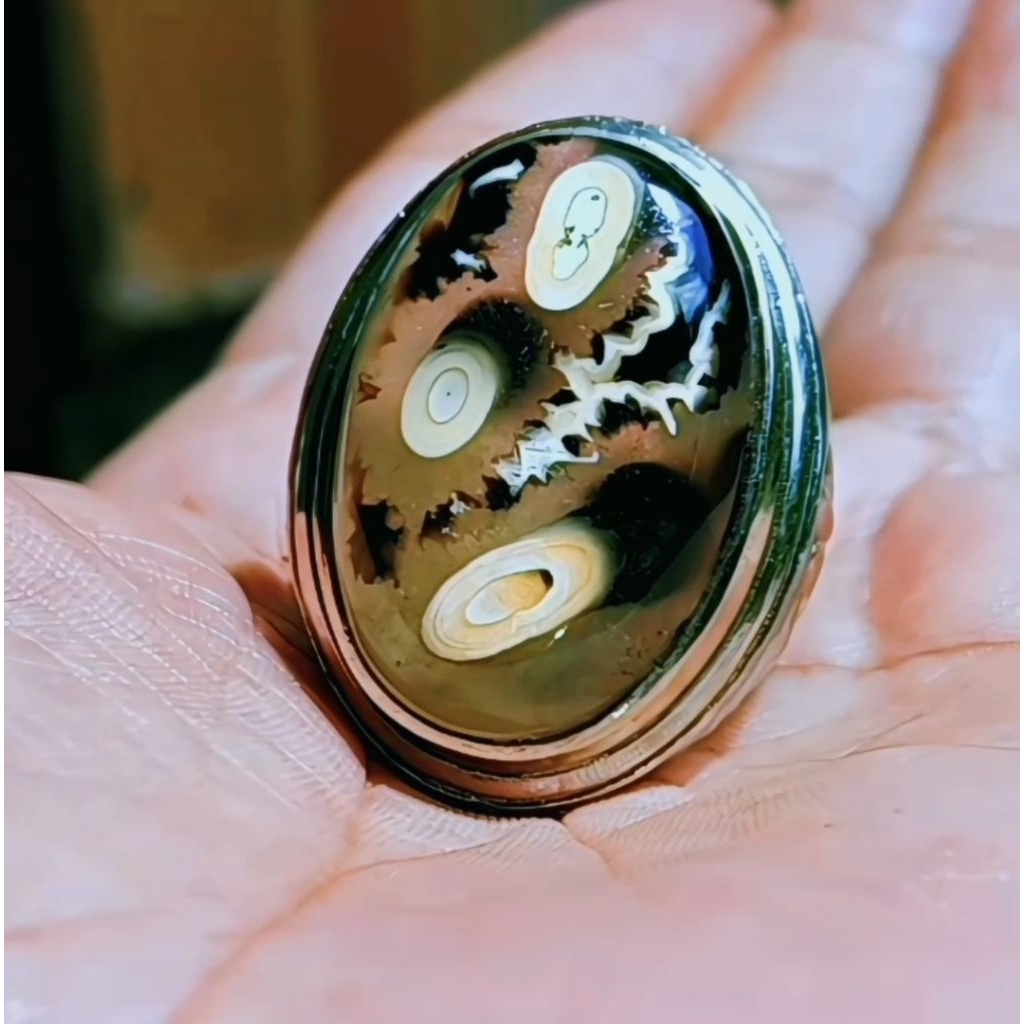 Batu akik Sulaiman Serat Bambu Hitam