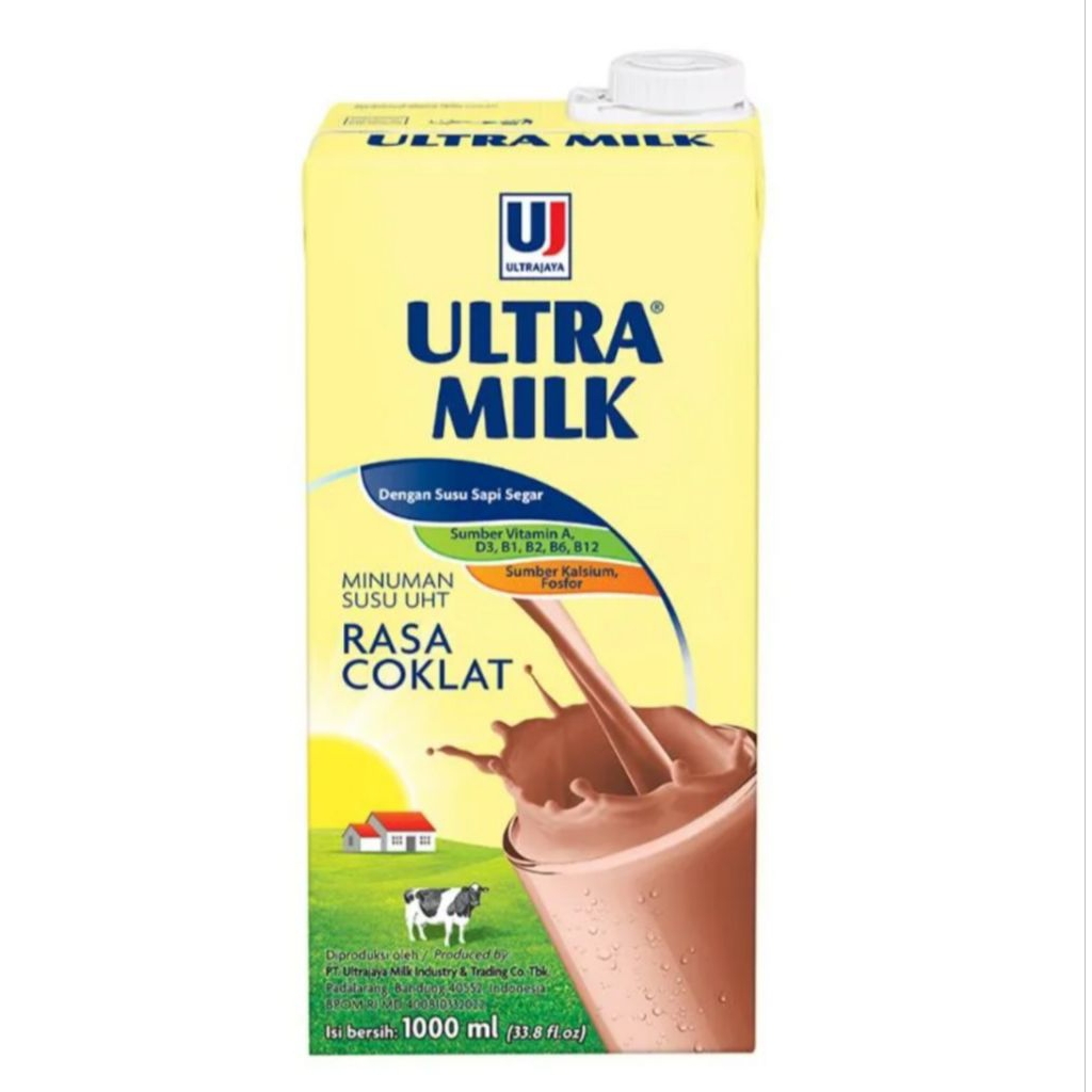 Ultra Milk Coklat Susu UHT (1 Liter)
