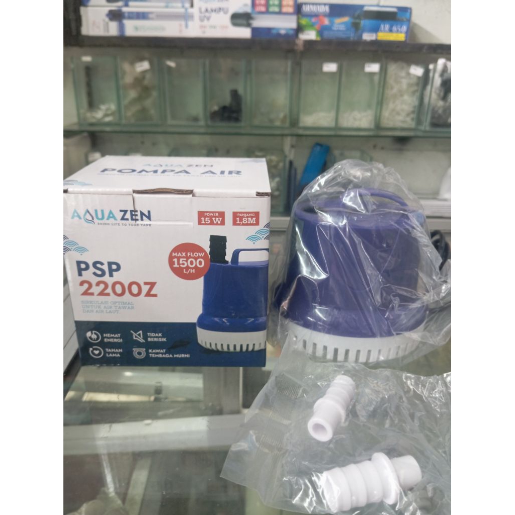 pompa celup kolam. aquarium aquazen psp 2200 z 15 watt