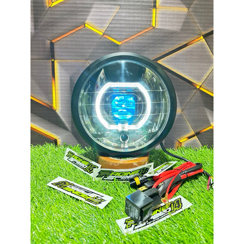 Reflektor Lampu Depan Biled Matrix Uk 4.5 Inch CB 150 Verza 2018 2019 2020 Full Set
