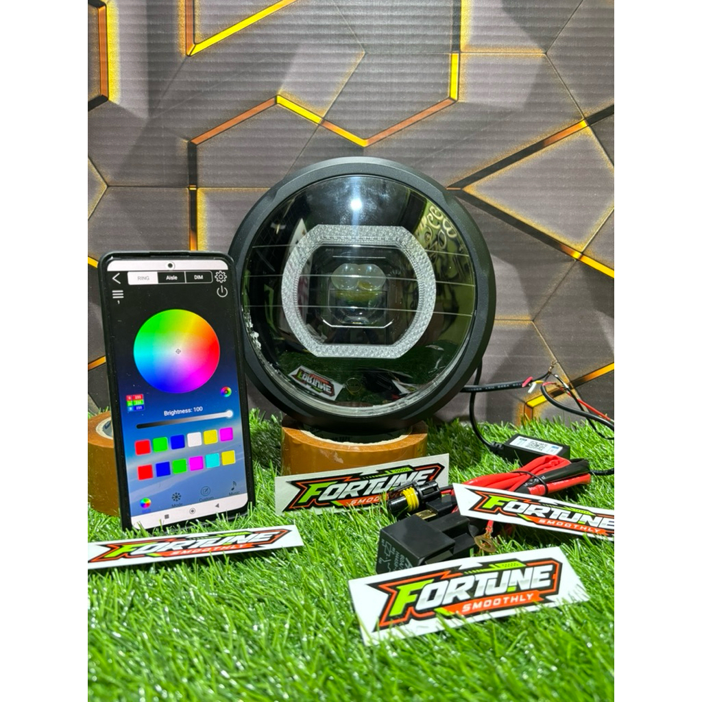 Reflektor Lampu Depan Biled Matrix Rgb Uk 4.5 Inch CB 150 Verza 2018 2019 2020 Full Set