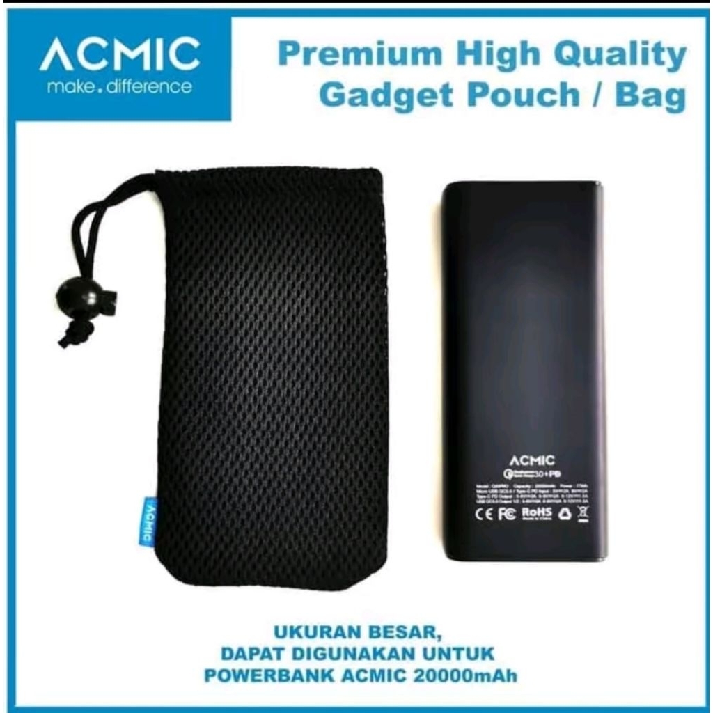 Sarung Powerbank / Pouch Jaring Premium ACMIC