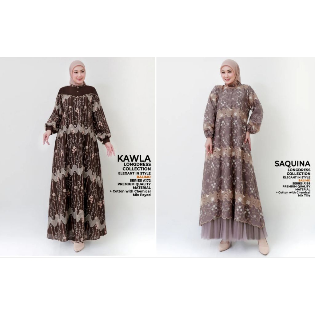 SALE BRAND BALIMO..Zelma Dress Ori by Balimo /Nadeza Dress Ori by Balimo/Saquina Dress Ori by Balimo