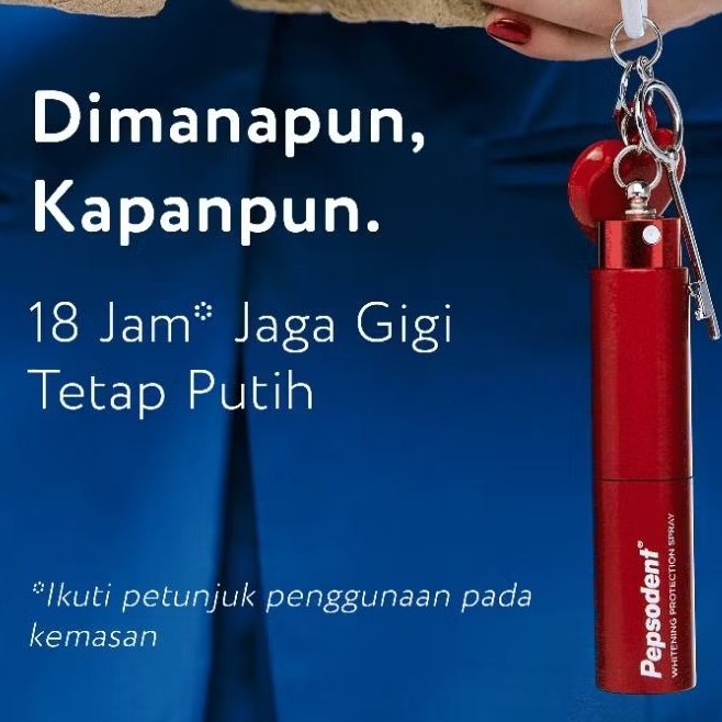 Pepsodent Ultra White teeth protection spray serum pemutih gigi
