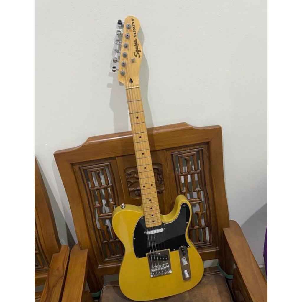 Gitar Listrik Squier Affinity Butterscotch Second