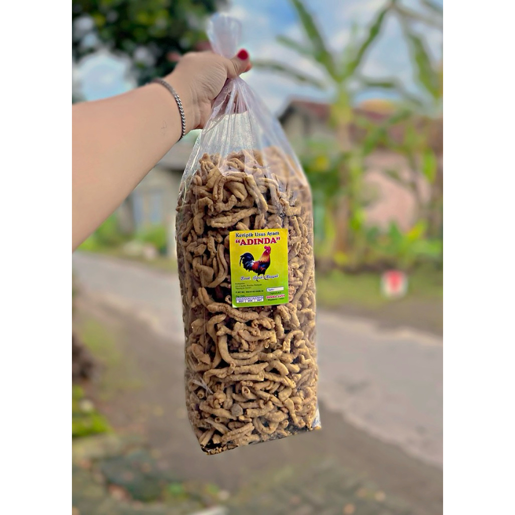 Keripik Usus Ayam/Keripik Usus renyah/Keripik Usus enak/Kripik Usus