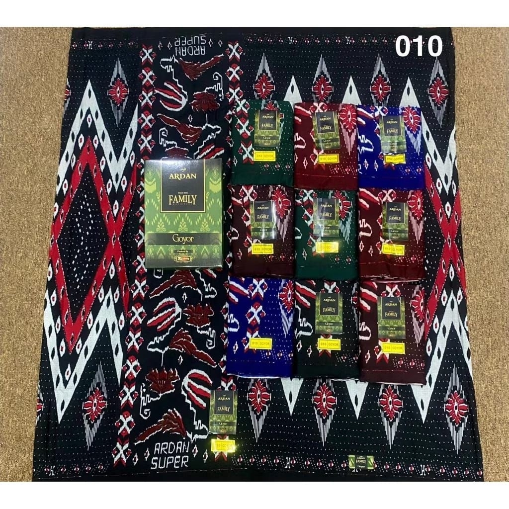 10 PCS SARUNG BRILIANT,ARDHAN FAMLY, ARDHAN BATIK, ARDHAN GOYOR,  HARGA GROSIR