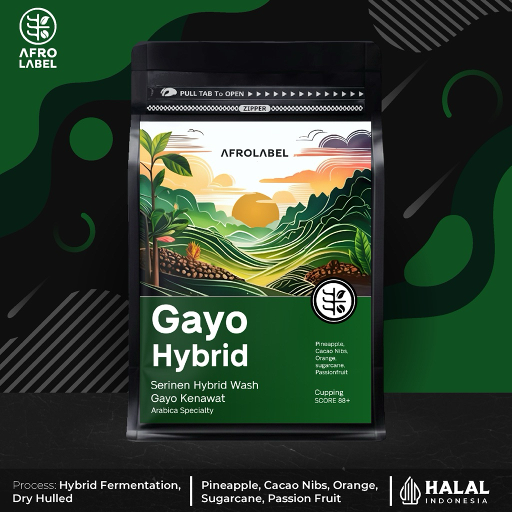 Biji Kopi Arabika GAYO HYBRID KENAWAT Full Arabica Specialty Fresh Roast Coffe Beans by AFROLABEL