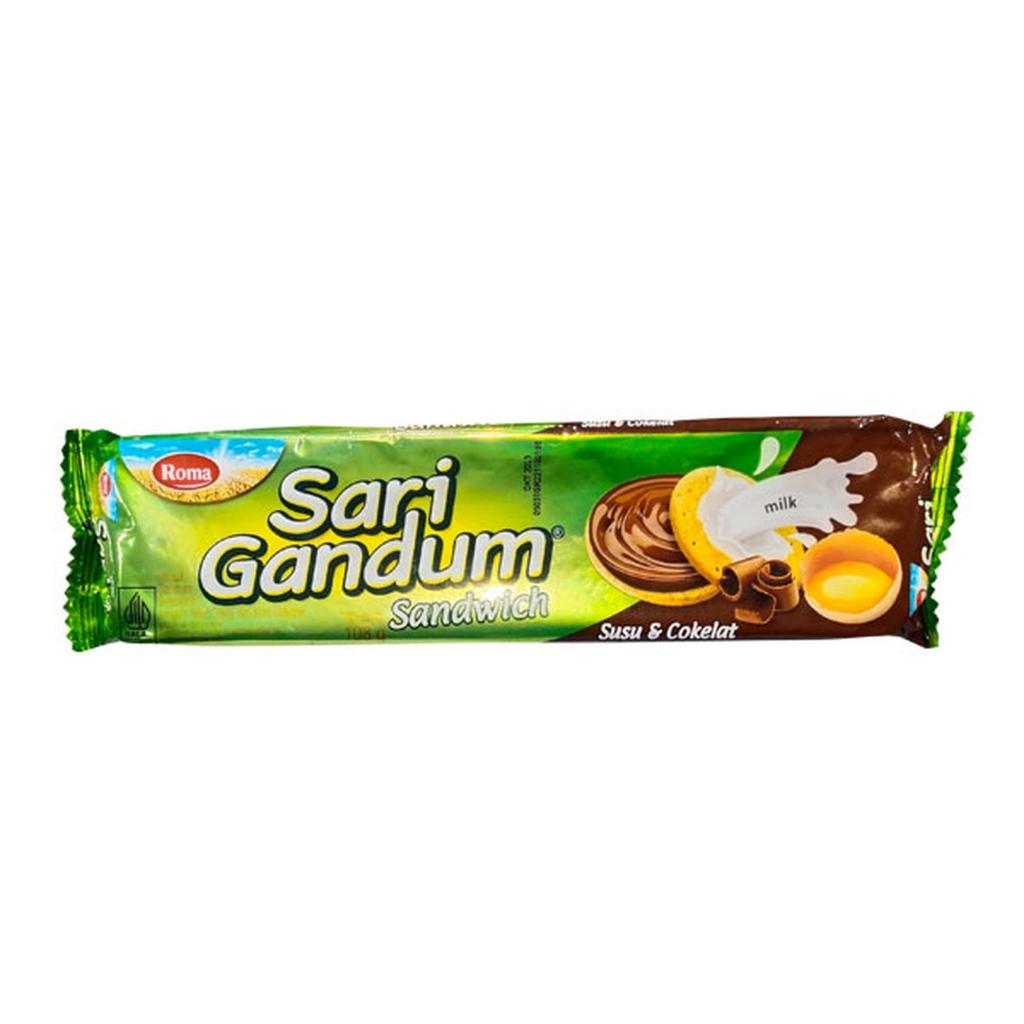 ROMA SARI GANDUM SANDWICH SUSU & COKLAT 115 GR - BISKUIT