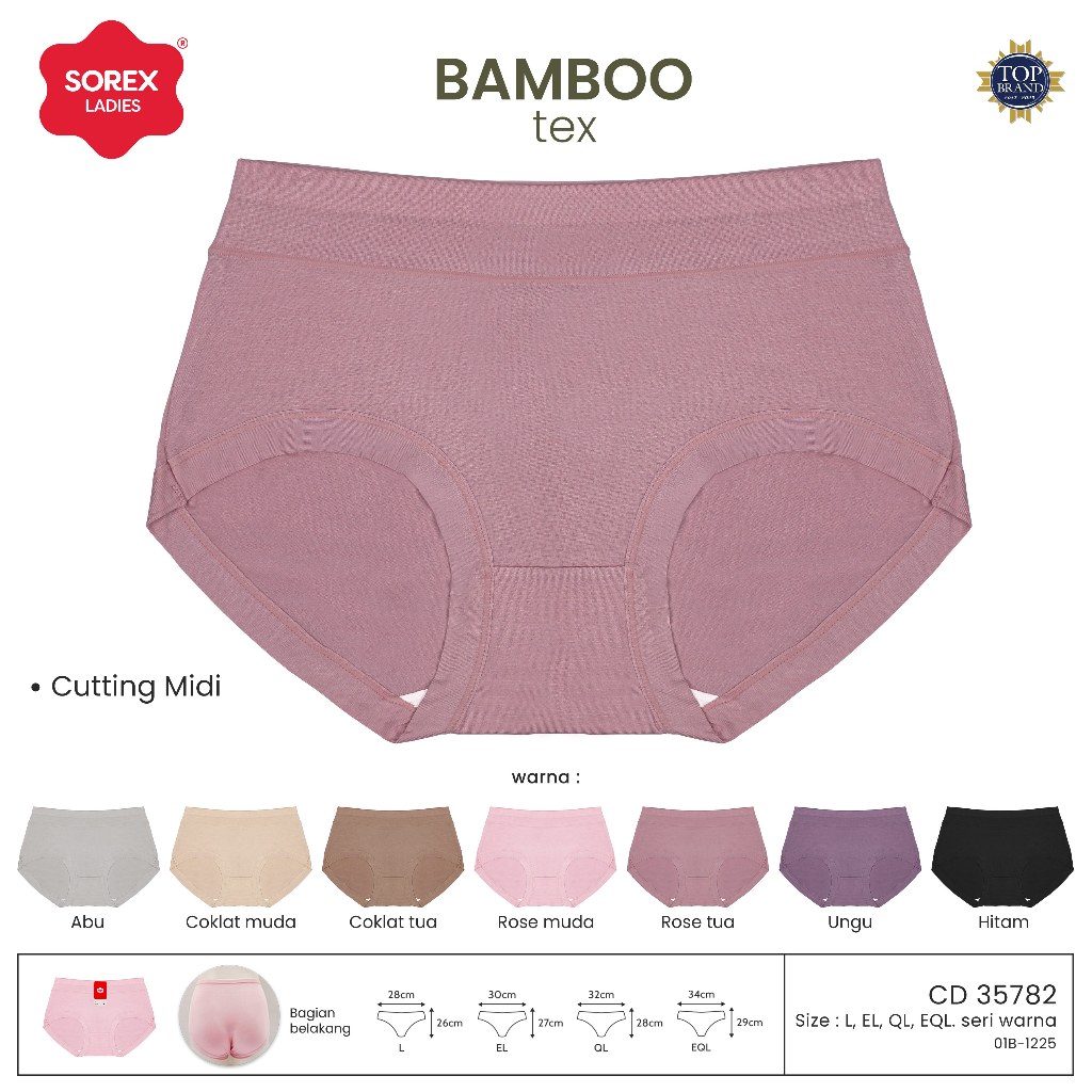 Sorex CD Midi Wanita Bamboo Tex ( Viskosa ) CD 35782
