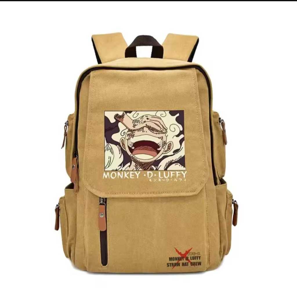 Tas Distro - Tas Ransel Kanvas Anime One Piece Ransel Seklolah Cowo Trendy