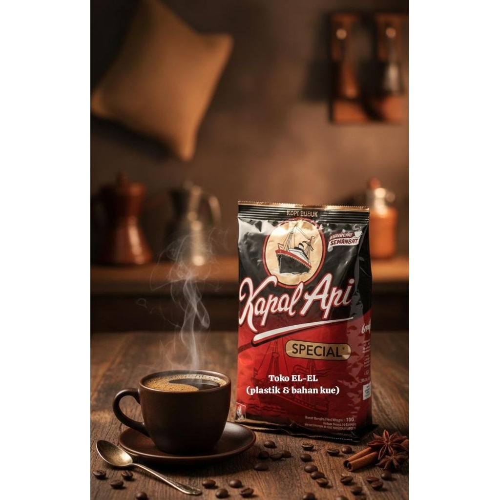 Kopi Kapal Api Tanpa Gula / Kopi bubuk kapal api special / kopi kapal api tanpa gula uk 150gr