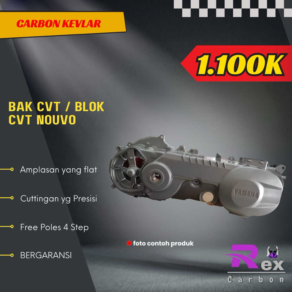 Bak CVT Blok CVT Nouvo Z/ Lele Carbon Kevlar Karbon Kevlar