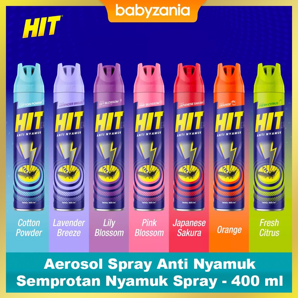 HIT Aerosol Spray Anti Nyamuk / Semprotan Nyamuk - 400 ml