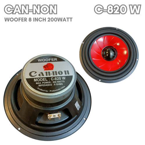 Speaker Woofer Canon 8 Inch 200 watt