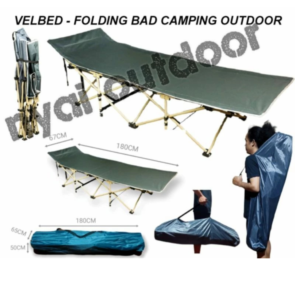 velbed tempat tidur lipat camping