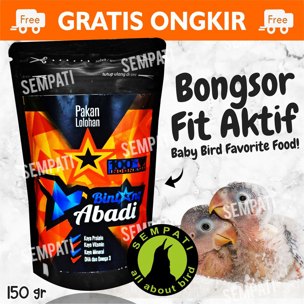 SEMPATI Bintang Abadi 150gr Pakan Lolohan Piyik Burung Lovebird Bubur Loloh Anakan Piyik Bayi Burung