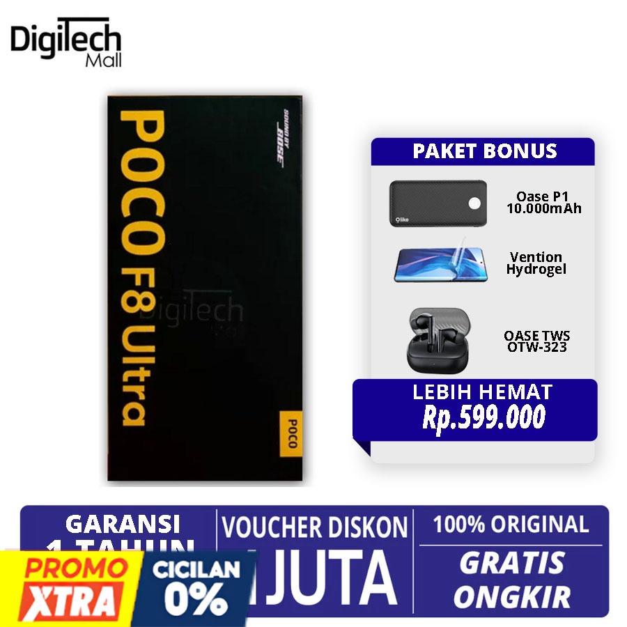 Poco F8 Ultra 16/512GB | F8 Pro 5G 12/512GB NFC Garansi Resmi Xiaomi