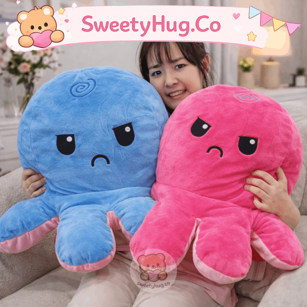 Boneka Gurita Super Jumbo 60cm Bahan Yelvo Halus dan Lembut Berlabel SNI