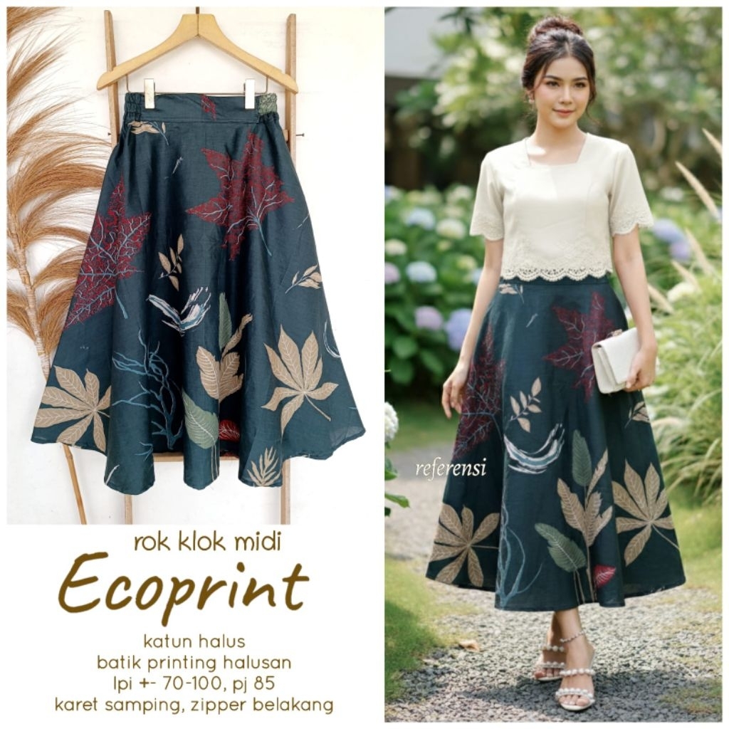 ROK KLOK MIDI BATIK LAWASAN. ROK MIDI BATIK SOLO. ROK BATIK MUAT BB 70 KG