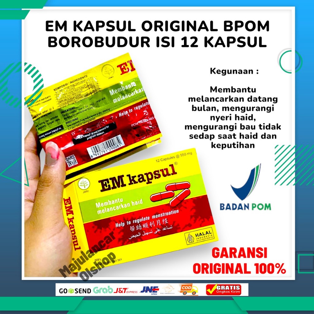BOROBUDUR EM KAPSUL12 KAPSUL ORIGINAL BPOM
