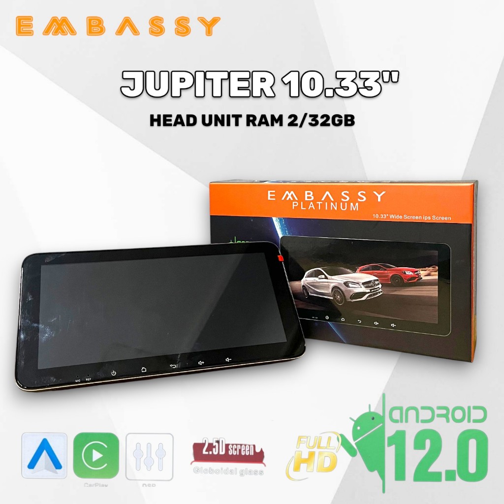 Head unit Android Embassy JUPITER 10 inch RAM 2/32 GB Platinum