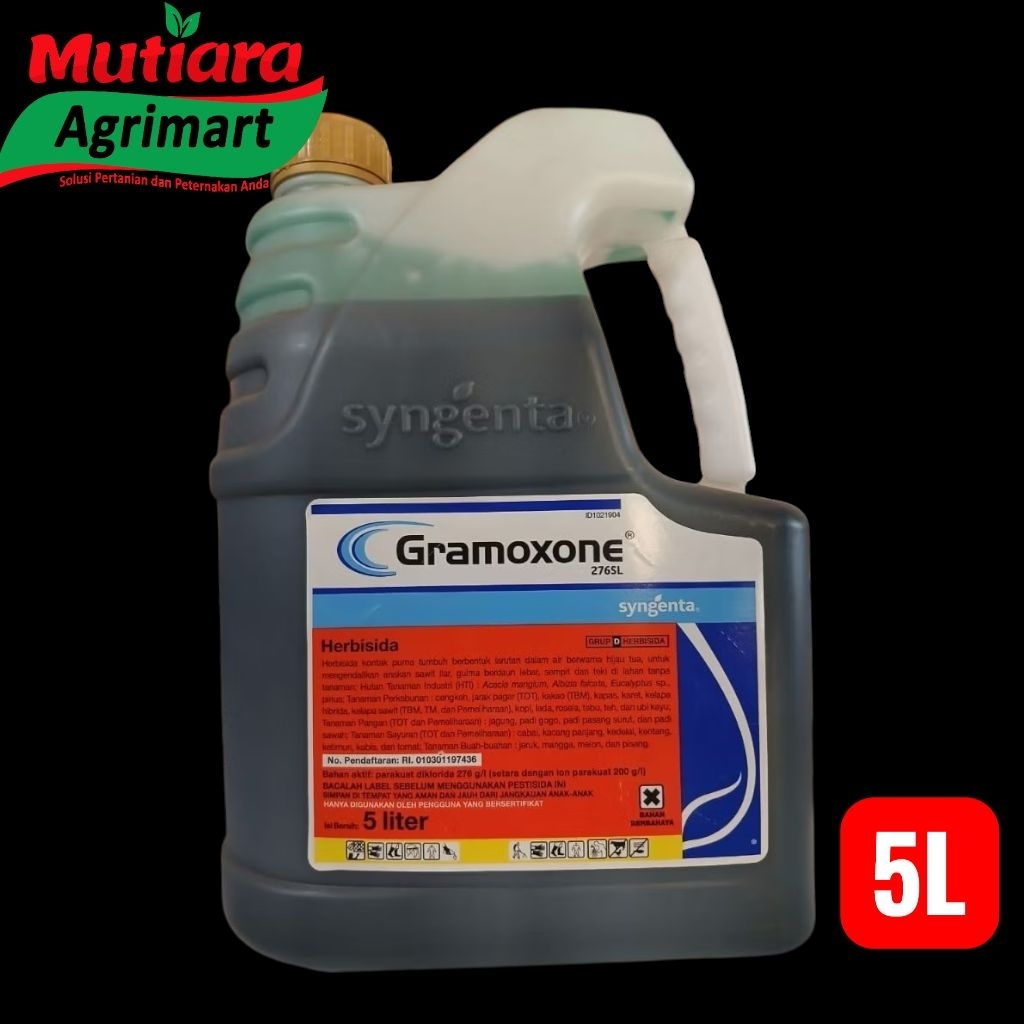 HERBISIDA KONTAK PURNA GRAMOXONE 276SL @ 5L // PEMBASMI RUMPUT LIAR // PEMBASMI GULMA AMPUH