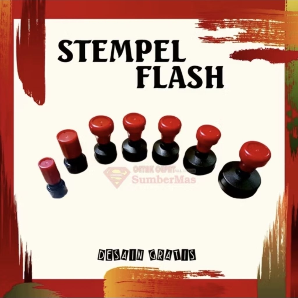 Stempel Flash 3 warna