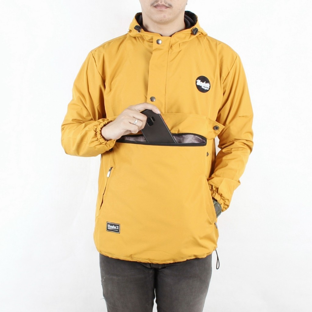 Jaket pria Parasut Jumbo Cagoule Waterproof - Jaket Cagoule Simple Big Size XXL - XXXL