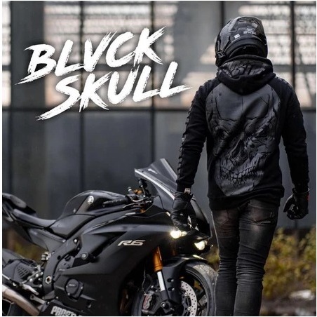 HOODIE PROSTREET BLACK SKULL  RIDERS BLACK NEW / HOODIE PRIA PROSTREET