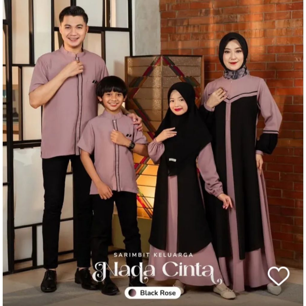 Samira Couple | Busana Muslim Keluarga - Set Gamis Keluarga | Set Couple Gamis Keluarga - Busana Mus