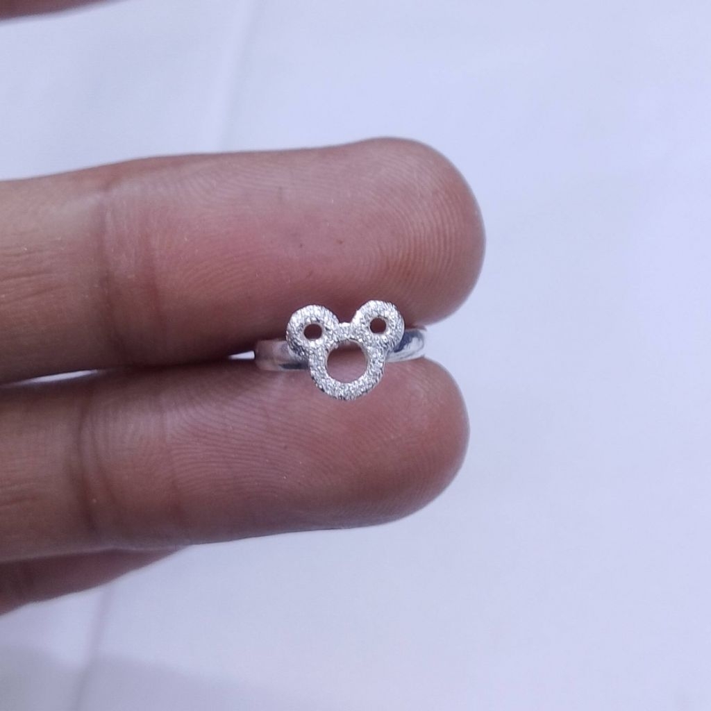 Cincin perak hello kitty anak