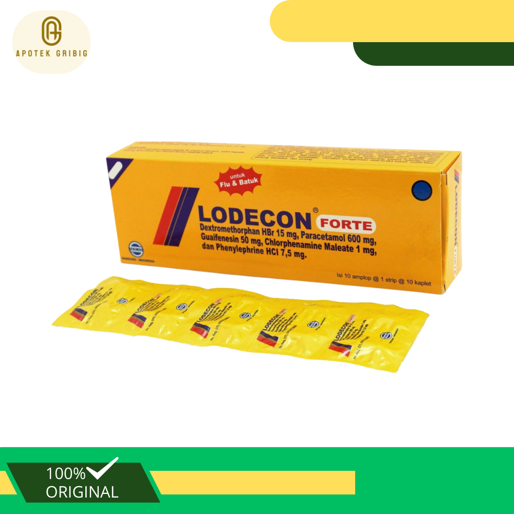 Lodecon Forte 10 Tablet Obat Flu Batuk Demam
