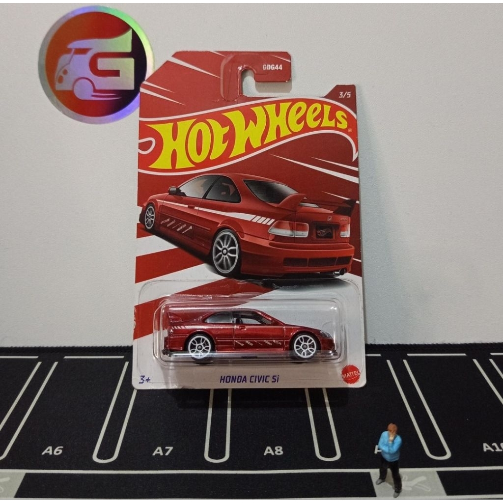 hot wheels civic si merah ( bubble crack )