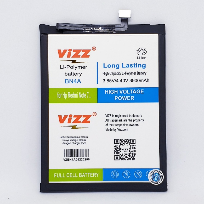 VIZZ Baterai Xiaomi BN4A Redmi Note 7 ORIGINAL VIZZ