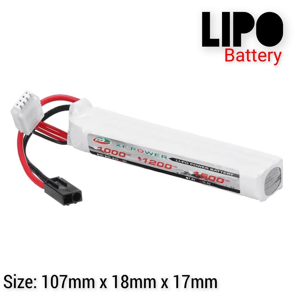 Lipo Power 11.1V 1000mAh 3000mah 25C 3S Battery 18650 Small Tamiya For RC Airsoft