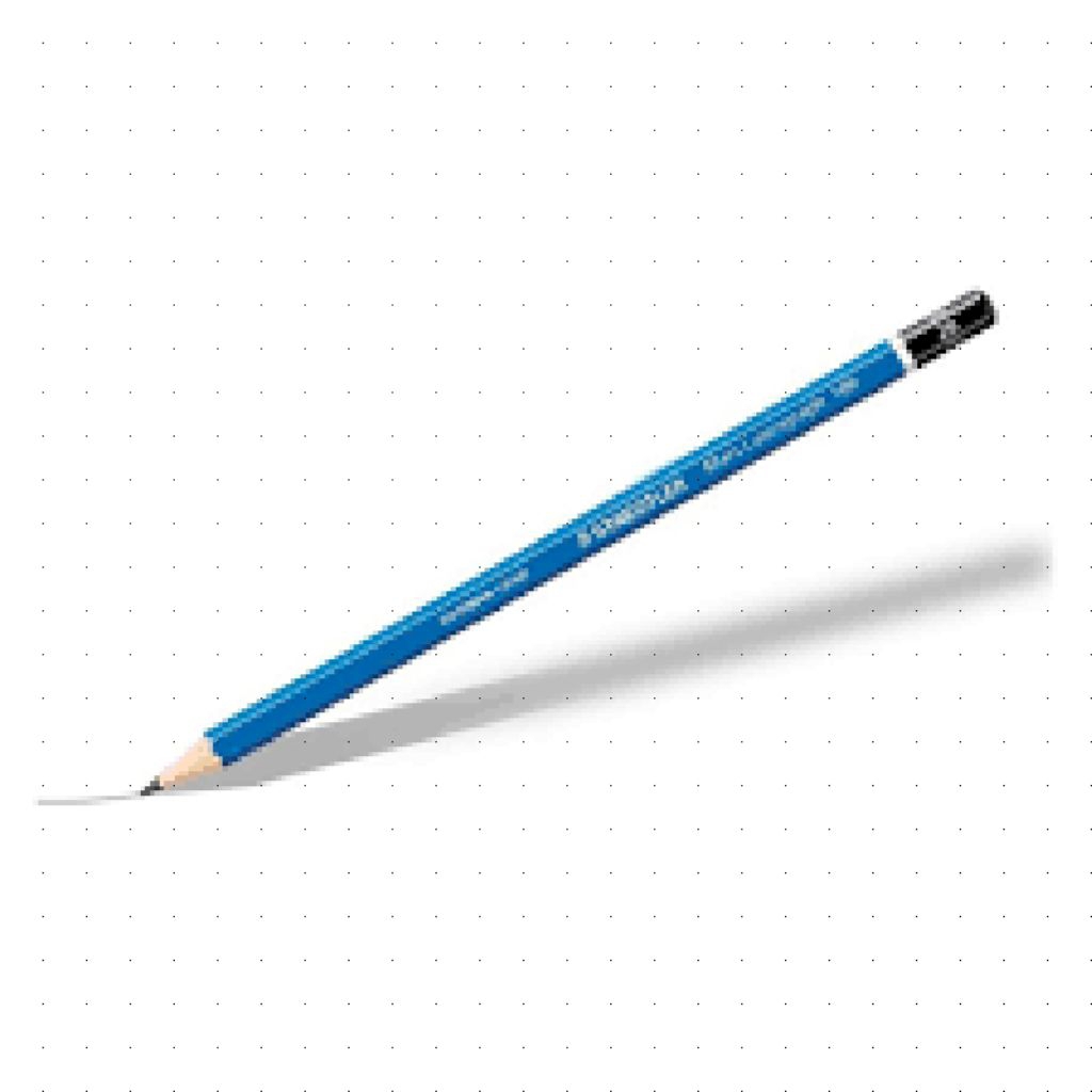 Pensil Grafit Staedtler Mars Lumograph Black dengan Tinta Hitam Matt