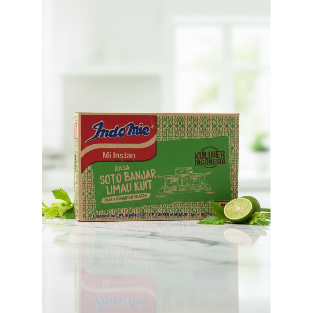 Indomie Soto Banjar Limau Kuit 1 Dus Isi 40 Bungkus - Mie Kuah Segar rasa limau kuit