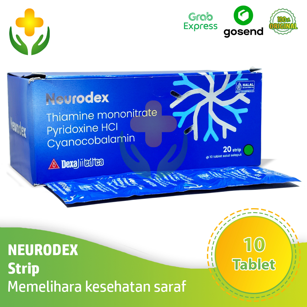 Neurodex 1 Strip 10 Tablet - Vitamin Kesehatan Saraf | Vitamin B Kompleks