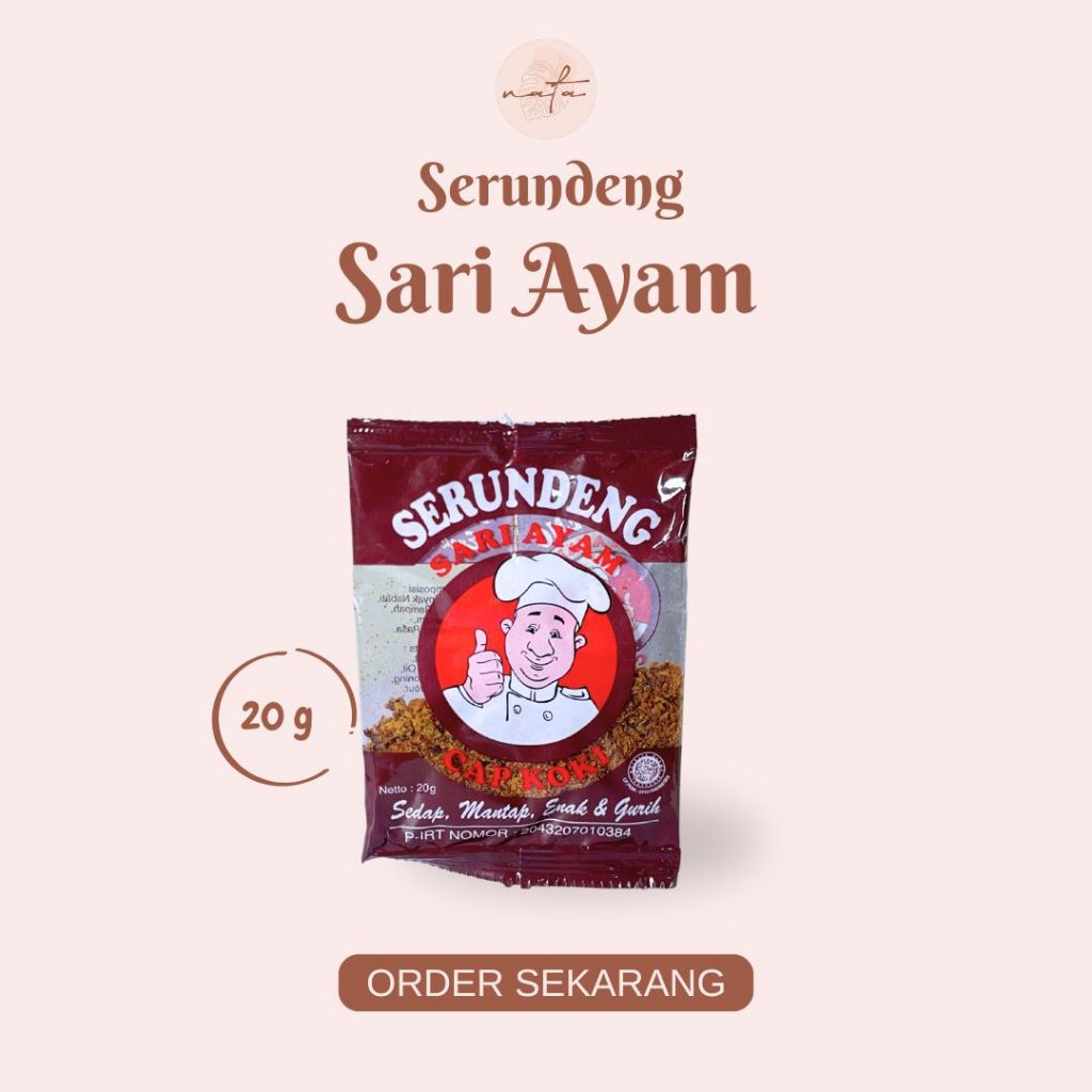 (PROMO) Serundeng Sari Ayam  Cap Koki - Serundeng Khas Ciamis - Bisa COD